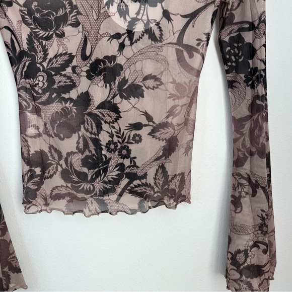 Princess Polly Carnival Long Sleeve Sheer Mesh Shirt - Picture 10 of 16